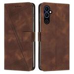 For Tecno Pova Neo 2 Dream Triangle Leather Phone Case with Lanyard(Brown)