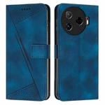 For Tecno Camon 30 Pro 5G Dream Triangle Leather Phone Case with Lanyard(Blue)