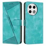 For Tecno Spark 30 Pro Dream Triangle Leather Phone Case with Lanyard(Green)