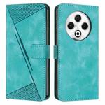 For Tecno Spark 30 4G Dream Triangle Leather Phone Case with Lanyard(Green)