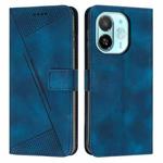 For Tecno Spark 30C 5G / Pop 9 5G Dream Triangle Leather Phone Case with Lanyard(Blue)