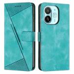 For Tecno Spark 30C 5G / Pop 9 5G Dream Triangle Leather Phone Case with Lanyard(Green)