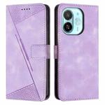 For Tecno Spark 30C 5G / Pop 9 5G Dream Triangle Leather Phone Case with Lanyard(Purple)
