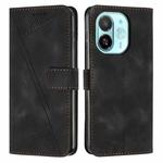 For Tecno Spark 30C 5G / Pop 9 5G Dream Triangle Leather Phone Case with Lanyard(Black)