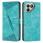 For Tecno Pova 7 4G Dream Triangle Leather Phone Case with Lanyard(Green)