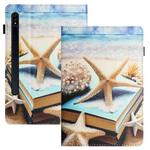 For Samsung Galaxy Tab S7 Sewing Litchi Texture Smart Leather Tablet Case(Starfish)