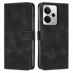 For Realme 14 / P3 5G / 14T 5G Dream Triangle Leather Phone Case with Lanyard(Black)