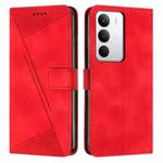 For Realme C71 4G Dream Triangle Leather Phone Case with Lanyard(Red)