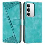 For Realme C71 4G Dream Triangle Leather Phone Case with Lanyard(Green)