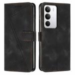 For Realme C71 4G Dream Triangle Leather Phone Case with Lanyard(Black)