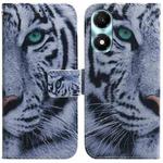 For Honor X5 Plus / Play 40C Coloured Drawing Flip Leather Phone Case(Tiger)