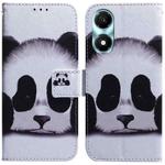 For Honor X5 Plus / Play 40C Coloured Drawing Flip Leather Phone Case(Panda)