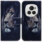 For Honor Magic6 Pro Coloured Drawing Flip Leather Phone Case(Lion)