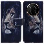 For Honor Magic7 Coloured Drawing Flip Leather Phone Case(Lion)