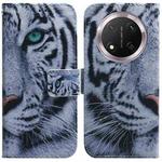 For Honor X9c Coloured Drawing Flip Leather Phone Case(Tiger)