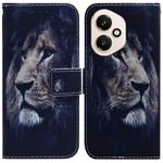 For Honor 400 Global 156.5mm Coloured Drawing Flip Leather Phone Case(Lion)