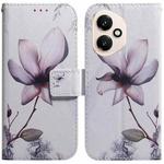 For Honor 400 Global 156.5mm Coloured Drawing Flip Leather Phone Case(Magnolia)