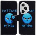 For Honor 400 Pro Global 160.8mm Coloured Drawing Flip Leather Phone Case(Anger)
