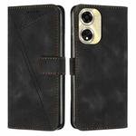 For OPPO Reno11 F Dream Triangle Leather Phone Case with Lanyard(Black)
