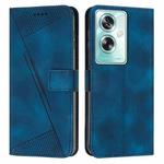 For OPPO A79 5G Dream Triangle Leather Phone Case with Lanyard(Blue)