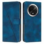 For OPPO A3 Pro Dream Triangle Leather Phone Case with Lanyard(Blue)