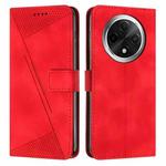 For OPPO A3 Pro Dream Triangle Leather Phone Case with Lanyard(Red)