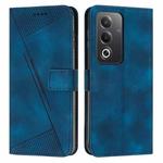 For OPPO A3 Pro Global Dream Triangle Leather Phone Case with Lanyard(Blue)