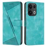 For OPPO Reno13 Pro Global Dream Triangle Leather Phone Case with Lanyard(Green)