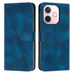 For OPPO A5 Pro 5G Global Dream Triangle Leather Phone Case with Lanyard(Blue)