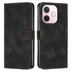 For OPPO A5 Pro 5G Global Dream Triangle Leather Phone Case with Lanyard(Black)