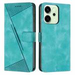 For OPPO Reno14 Pro Global Dream Triangle Leather Phone Case with Lanyard(Green)
