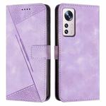 For Xiaomi 12 Pro / 12S Pro Dream Triangle Leather Phone Case with Lanyard(Purple)