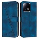 For Xiaomi 13 Dream Triangle Leather Phone Case with Lanyard(Blue)