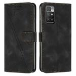 For Xiaomi Redmi 10 / 10 Prime Dream Triangle Leather Phone Case with Lanyard(Black)