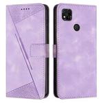 For Xiaomi Redmi 10A / 9C Dream Triangle Leather Phone Case with Lanyard(Purple)