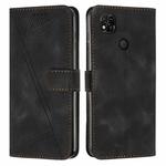 For Xiaomi Redmi 10A / 9C Dream Triangle Leather Phone Case with Lanyard(Black)