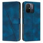 For Xiaomi Redmi 11A / 12C Dream Triangle Leather Phone Case with Lanyard(Blue)