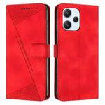 For Xiaomi Redmi 12 4G Dream Triangle Leather Phone Case with Lanyard(Red)
