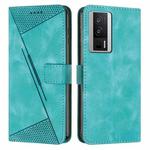 For Xiaomi Redmi K60 / K60 Pro Dream Triangle Leather Phone Case with Lanyard(Green)