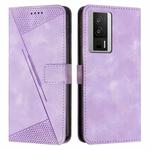 For Xiaomi Redmi K60 / K60 Pro Dream Triangle Leather Phone Case with Lanyard(Purple)