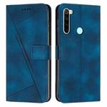 For Xiaomi Redmi Note 8 Dream Triangle Leather Phone Case with Lanyard(Blue)