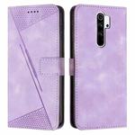 For Xiaomi Redmi Note 8 Pro Dream Triangle Leather Phone Case with Lanyard(Purple)