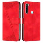 For Xiaomi Redmi Note 8T Dream Triangle Leather Phone Case with Lanyard(Red)