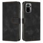 For Xiaomi Redmi Note 10 4G / Note 10S Dream Triangle Leather Phone Case with Lanyard(Black)