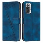 For Xiaomi Redmi Note 10 Pro / Note 10 Pro Max Dream Triangle Leather Phone Case with Lanyard(Blue)