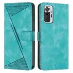 For Xiaomi Redmi Note 10 Pro / Note 10 Pro Max Dream Triangle Leather Phone Case with Lanyard(Green)