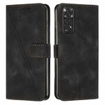 For Xiaomi Redmi Note 11 4G Global / Note 11S Dream Triangle Leather Phone Case with Lanyard(Black)