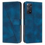 For Xiaomi Redmi Note 11 Pro 4G Global Dream Triangle Leather Phone Case with Lanyard(Blue)