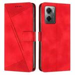 For Xiaomi Redmi Note 11E / Note 10 5G 2022 Dream Triangle Leather Phone Case with Lanyard(Red)