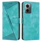 For Xiaomi Redmi Note 11E / Note 10 5G 2022 Dream Triangle Leather Phone Case with Lanyard(Green)